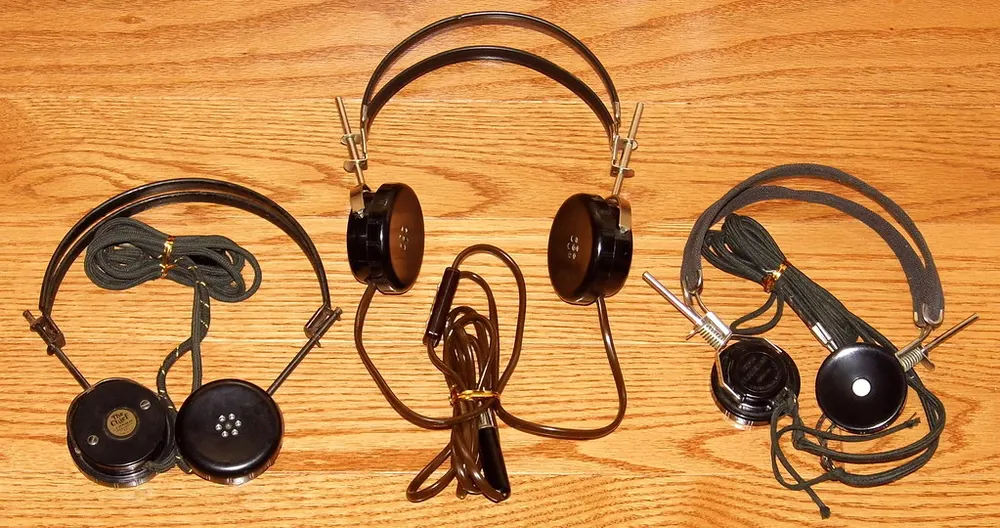 Cuffie d'epoca da collezione
